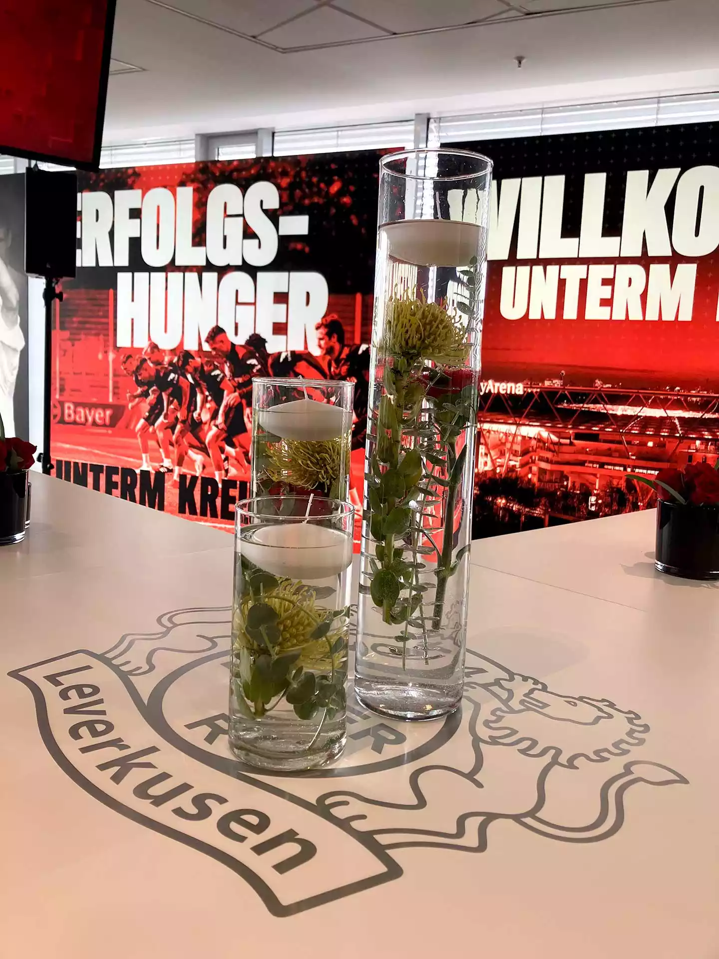 Dekorationskonzept von Bettina Hass bei einem Event.