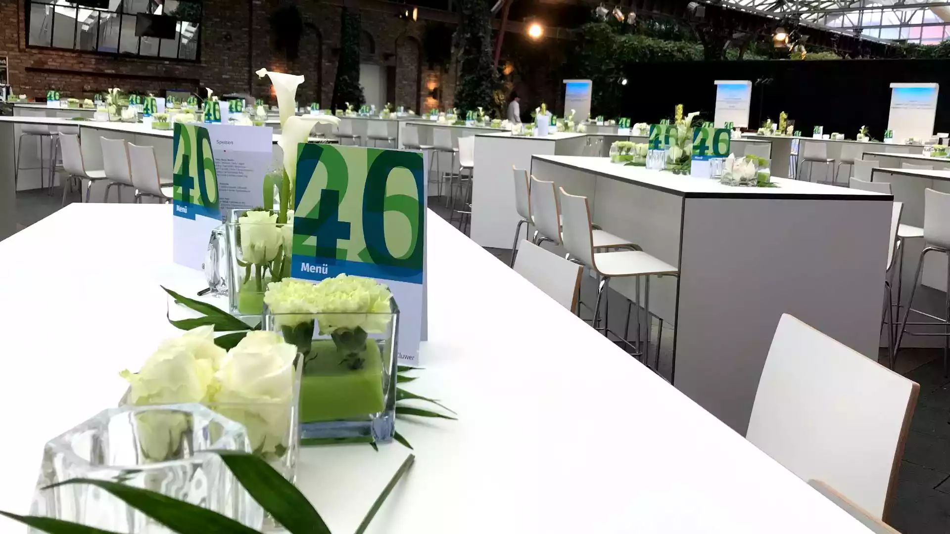 Dekorationskonzept von Bettina Hass bei einem Event.