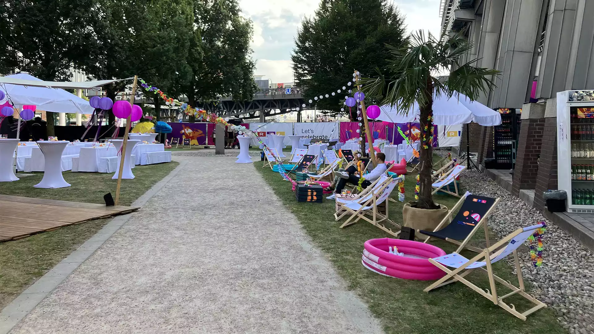 Dekorationskonzept von Bettina Hass bei einem Event.