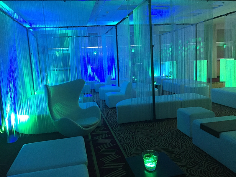 Dekorationskonzept von Bettina Hass bei einem Event.