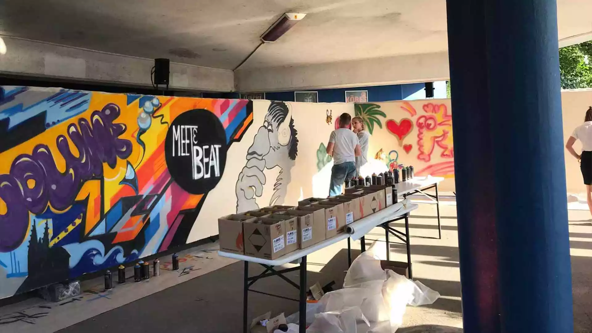 Dekorationskonzept von Bettina Hass bei einem Event.