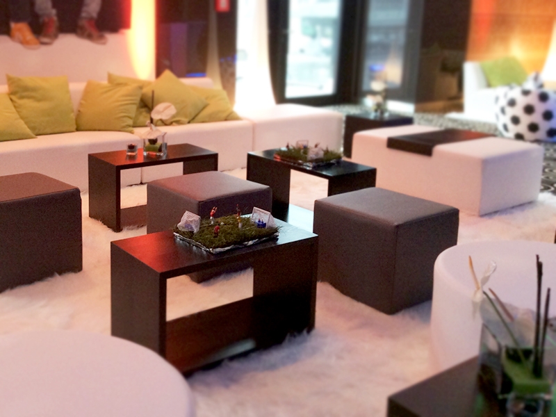 Dekorationskonzept von Bettina Hass bei einem Event.